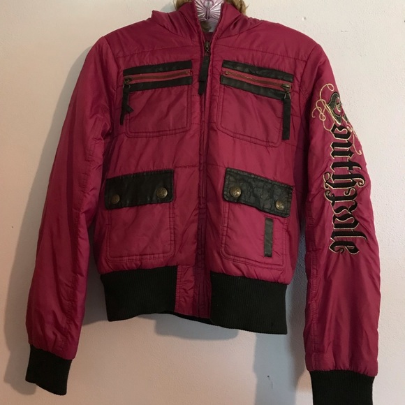 South Pole Jackets & Blazers - SouthPole fuchsia puffer coat. Size S